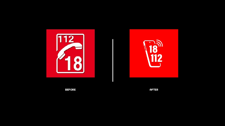 logo des appels d'urgence 18/112