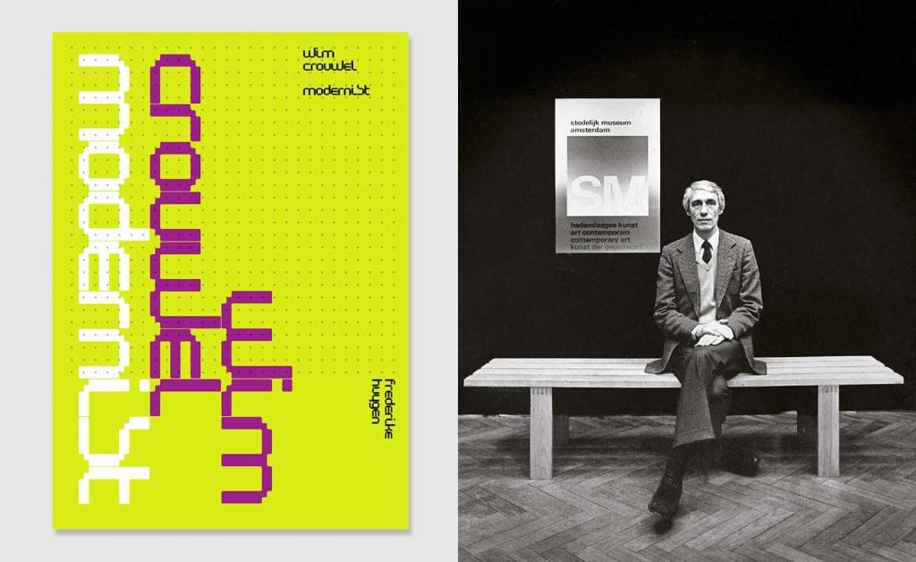 Wim Crouwel, figure du modernisme typographique et du design graphique rationaliste.