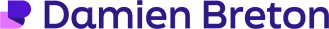 Logo personnel conçu par Damien Breton, directeur artistique spécialisé en identité visuelle.