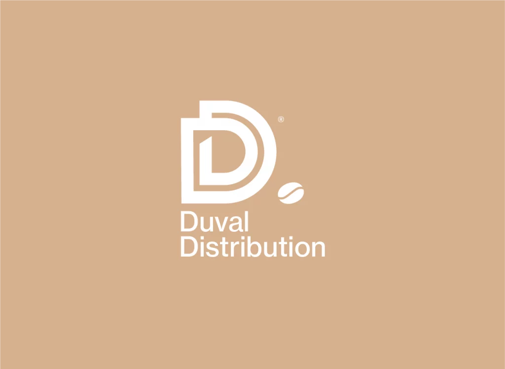 Directeur artistique pour l’identité visuelle de Duval Distribution : branding professionnel et structuré.