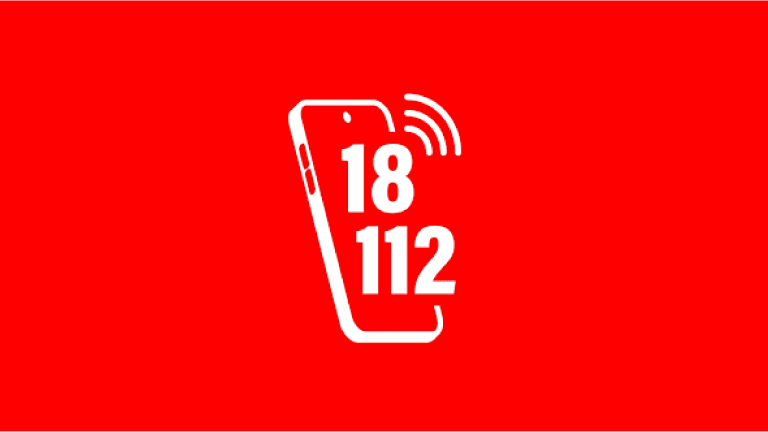 Nouveau logo des appels d'urgence 18/112 symbolisant la modernité et la participation citoyenne