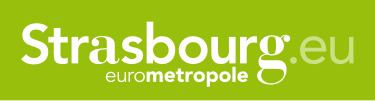 Logo de Strasbourg Eurométropole avec typographie verte