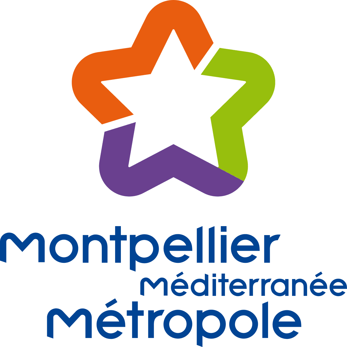 Logo de Montpellier avec soleil stylisé