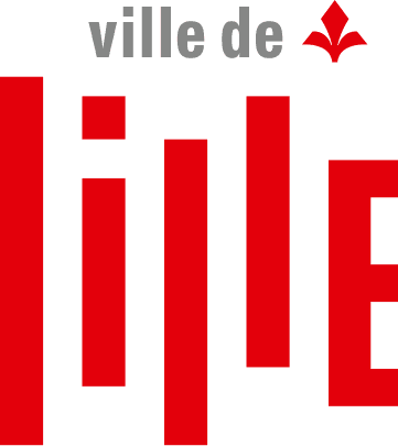 Logo de Lille avec flamme stylisée rouge