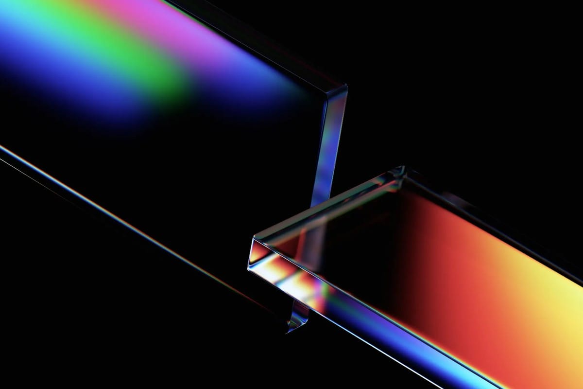 Dégradé lumineux de couleurs vives représentant le choix stratégique des couleurs pour une identité visuelle