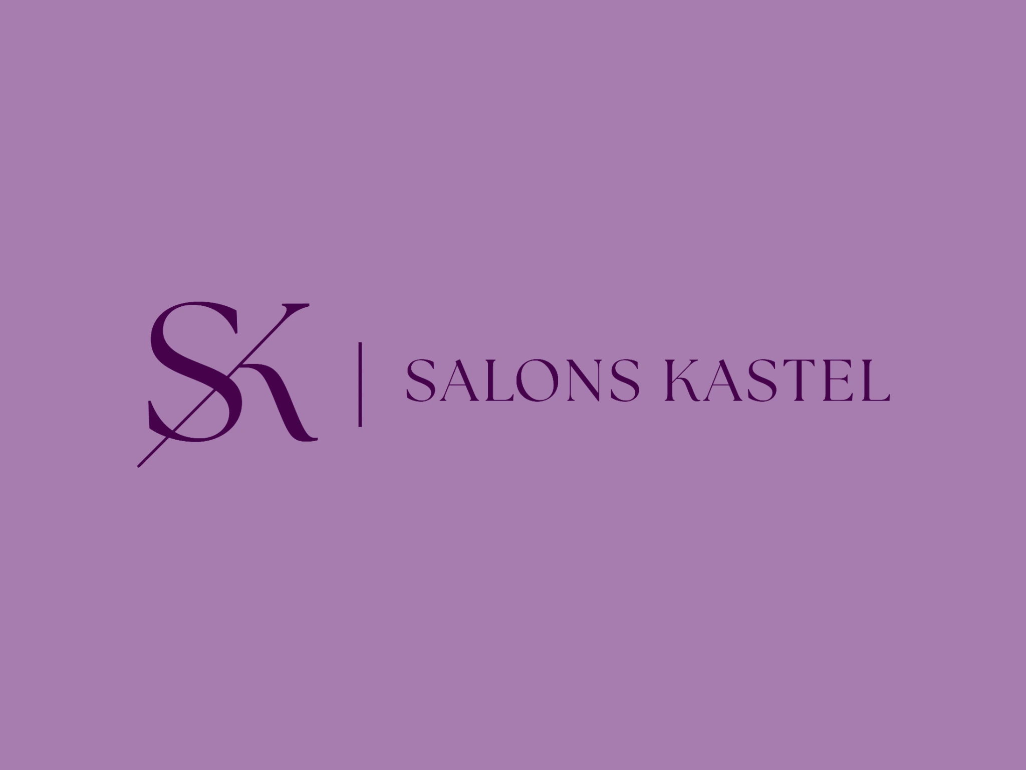 Logo horizontal Salons Kastel et identité visuelle