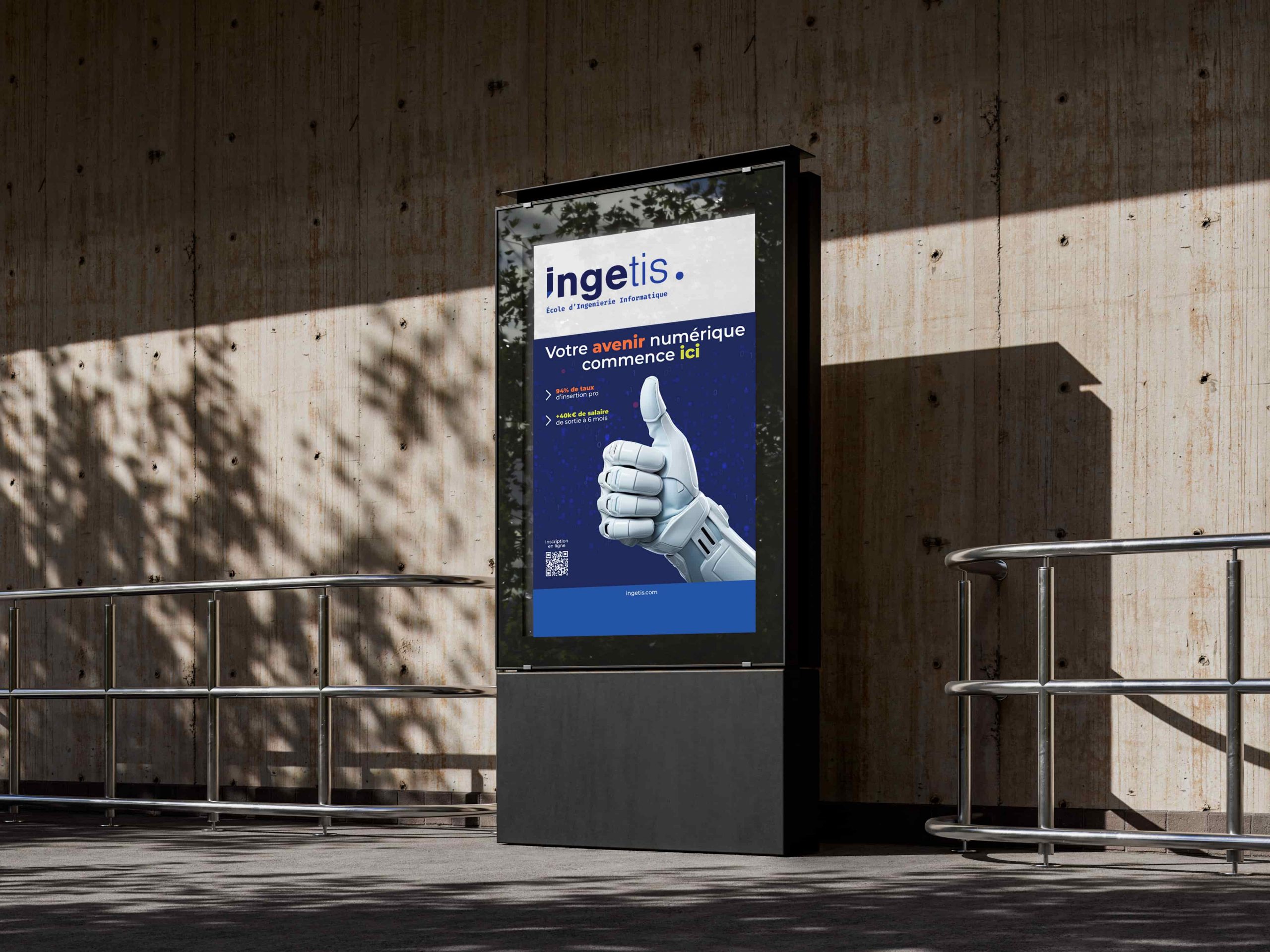 affichage publicitaire ecole informatique ingetis design graphique directeur artistique