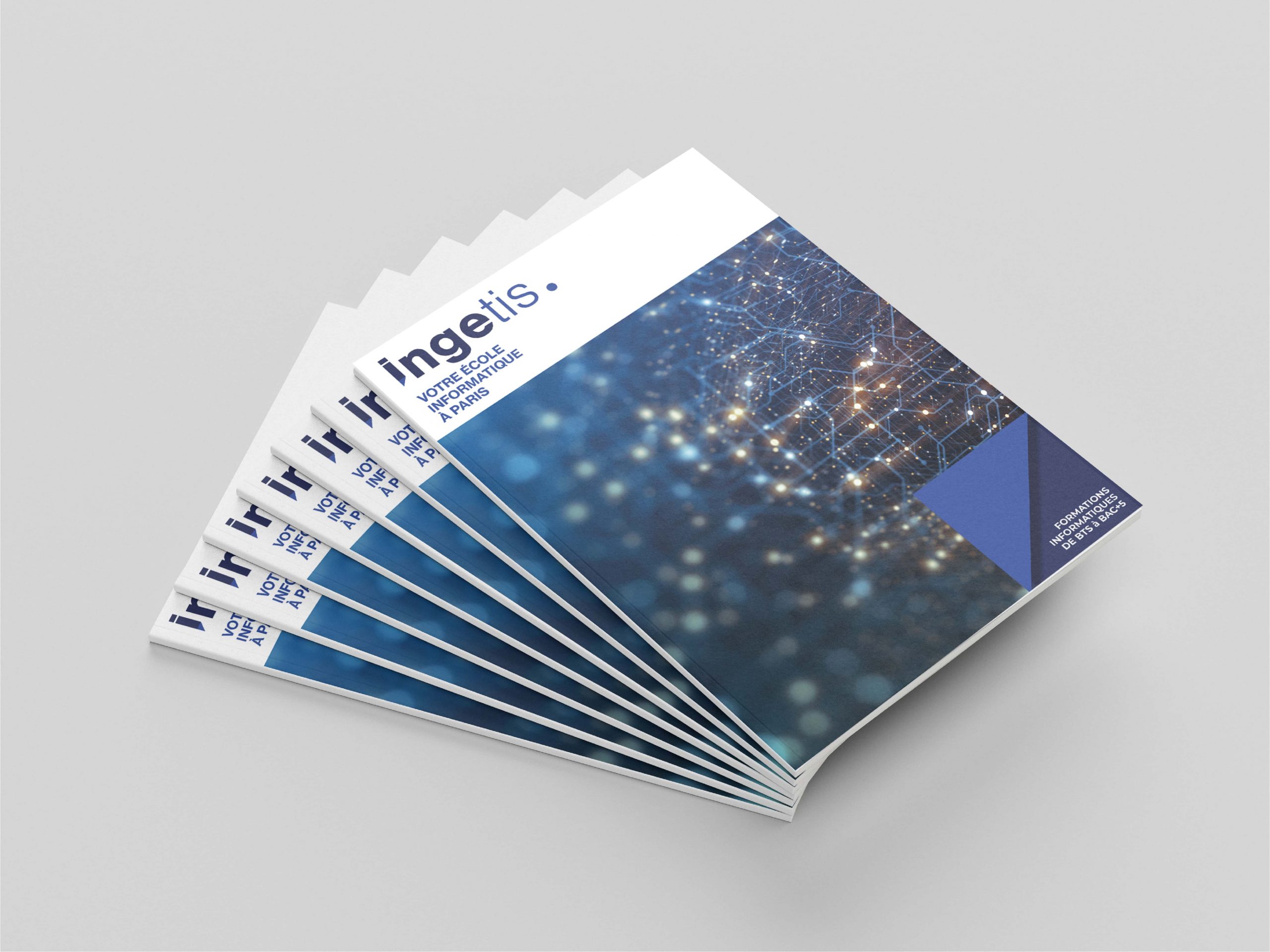 creation brochure ecole informatique ingetis design graphique directeur artistique